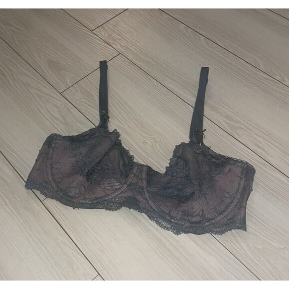 Victoria's Secret Other - Victorias Secret Dream Angels Push Up Without Padding Bra Lace Womens 34DD Green